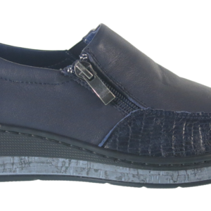 Cassini - Mossman - Navy croc